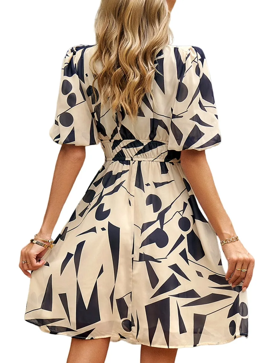 A-Line Leopard Print Dress