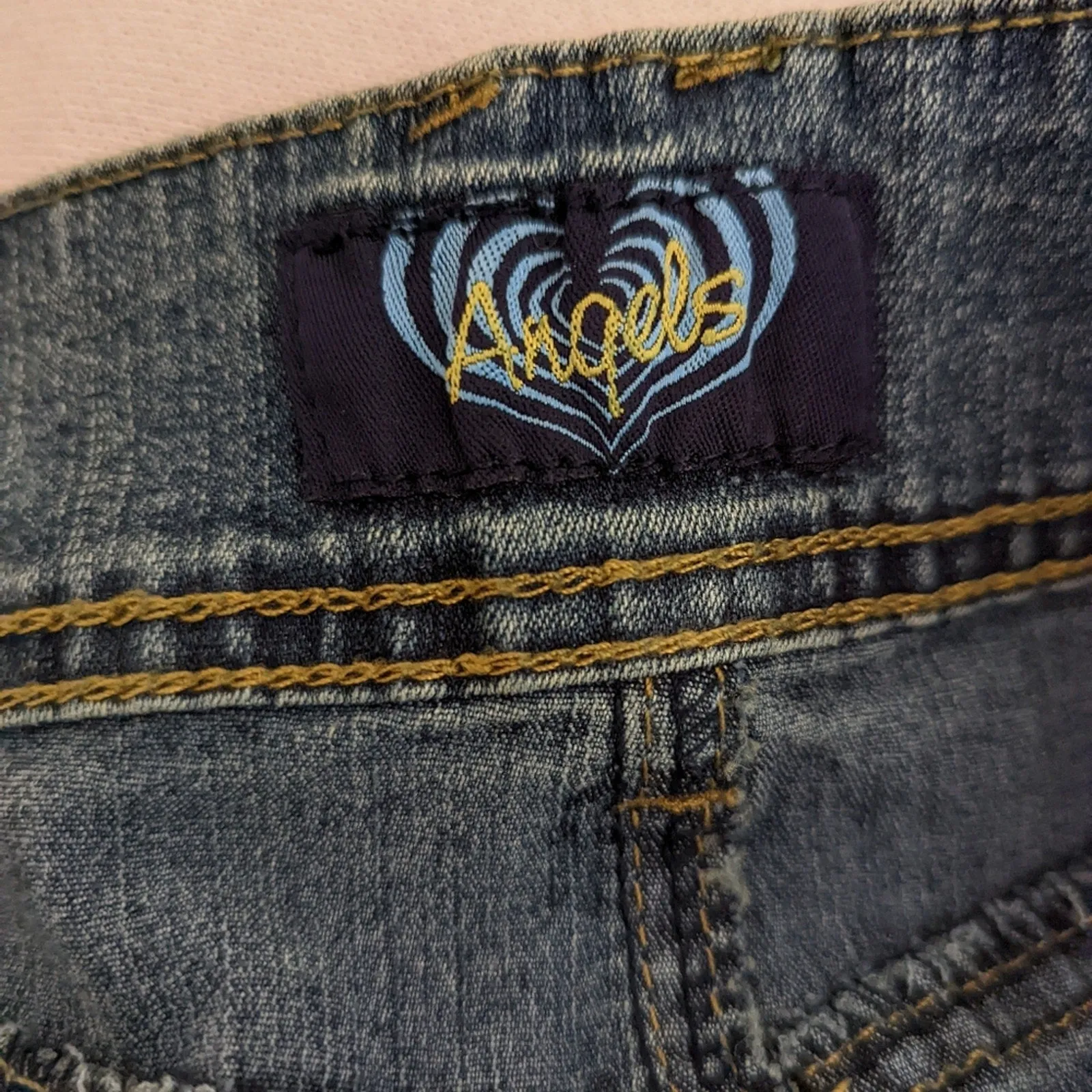 Angels Denim Mini Skirt