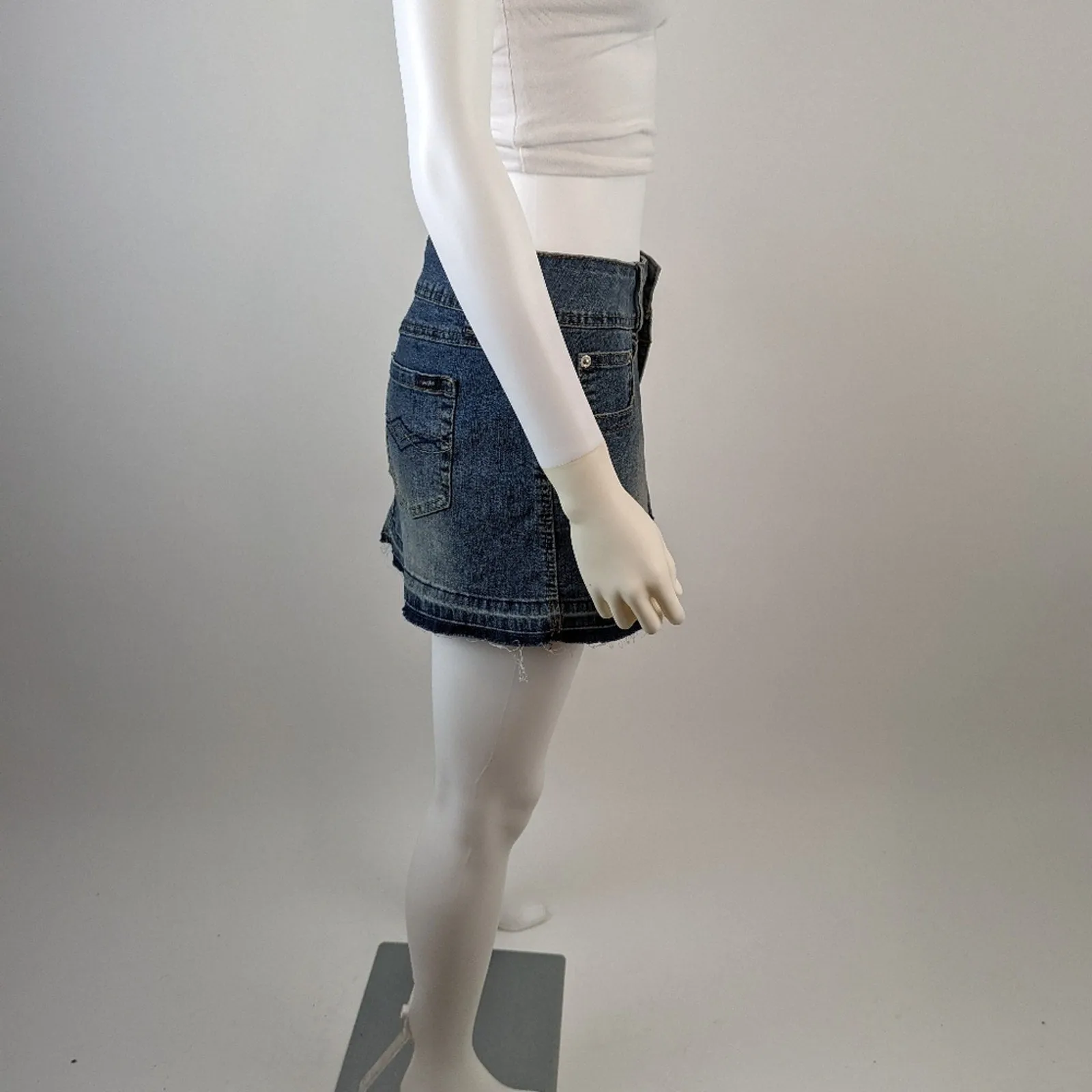 Angels Denim Mini Skirt