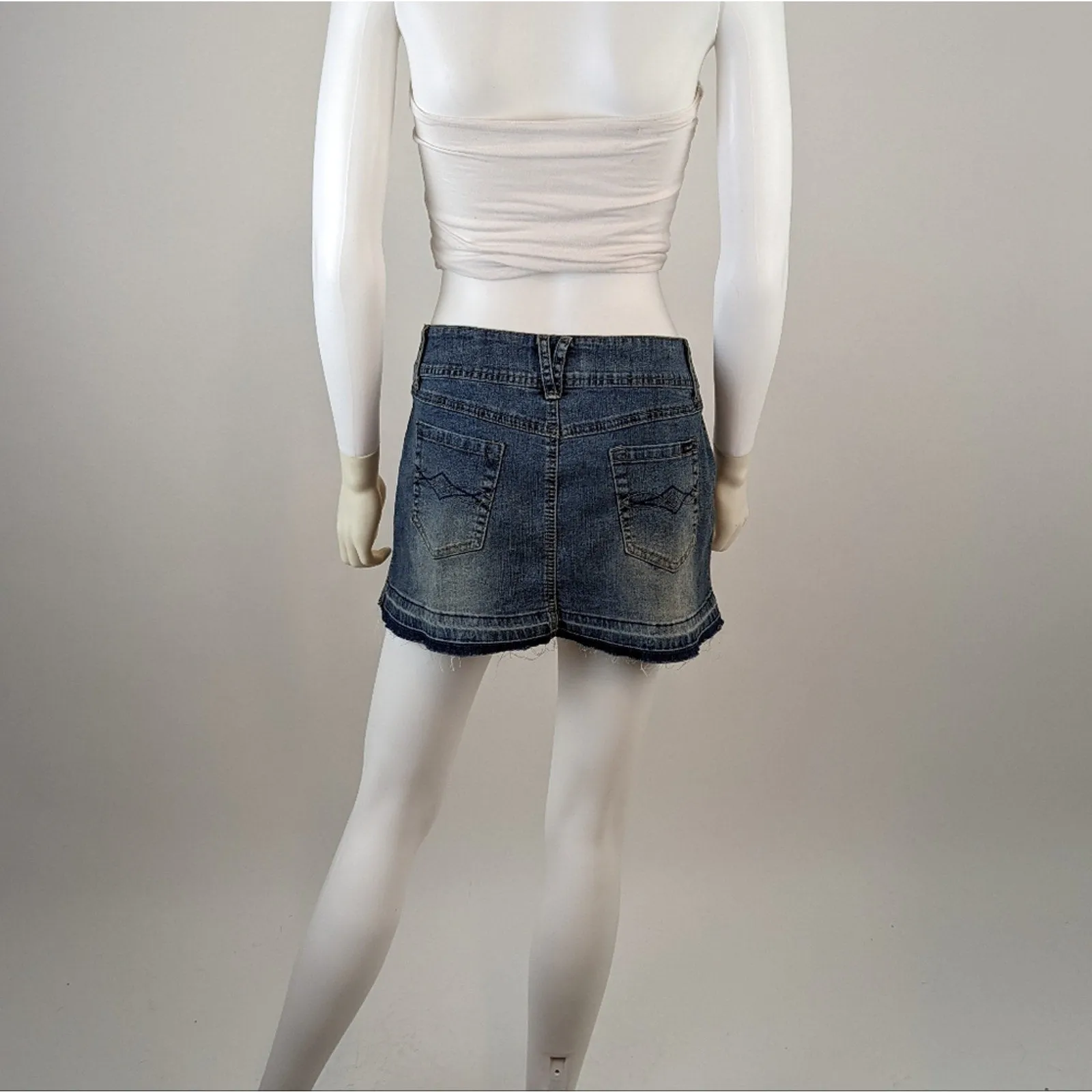 Angels Denim Mini Skirt