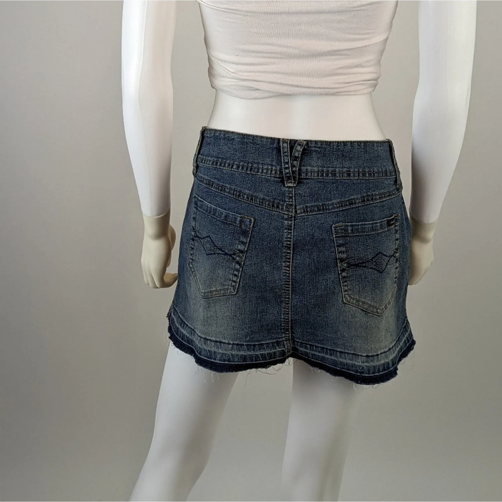 Angels Denim Mini Skirt