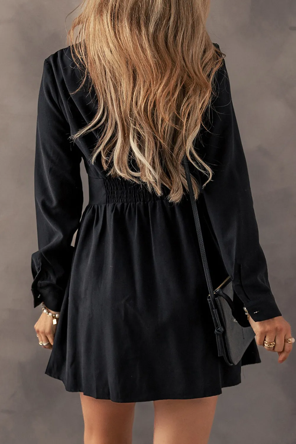 Black A-Line Mini Dress