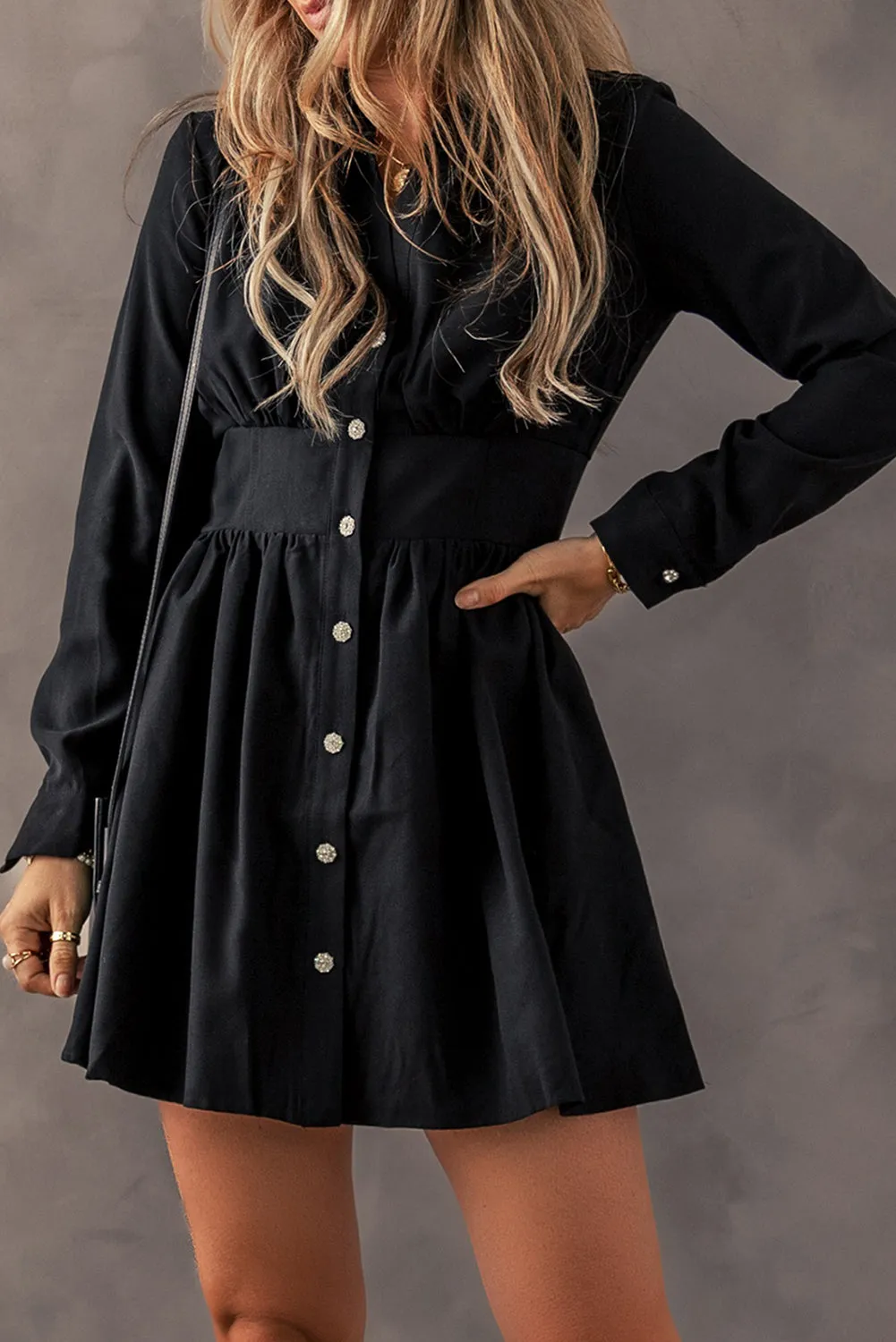 Black A-Line Mini Dress