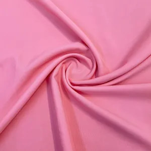 Exclusive Brink Pink Solid Malai Crepe Fabric