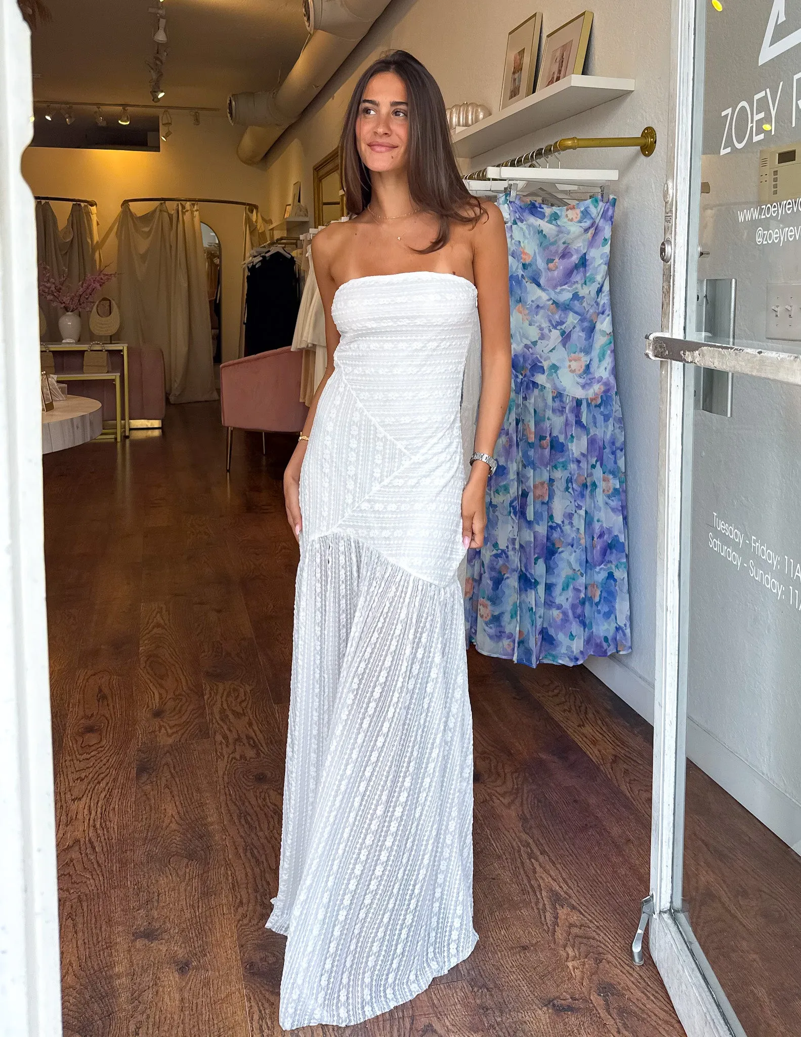Filomena Dress- White Lace