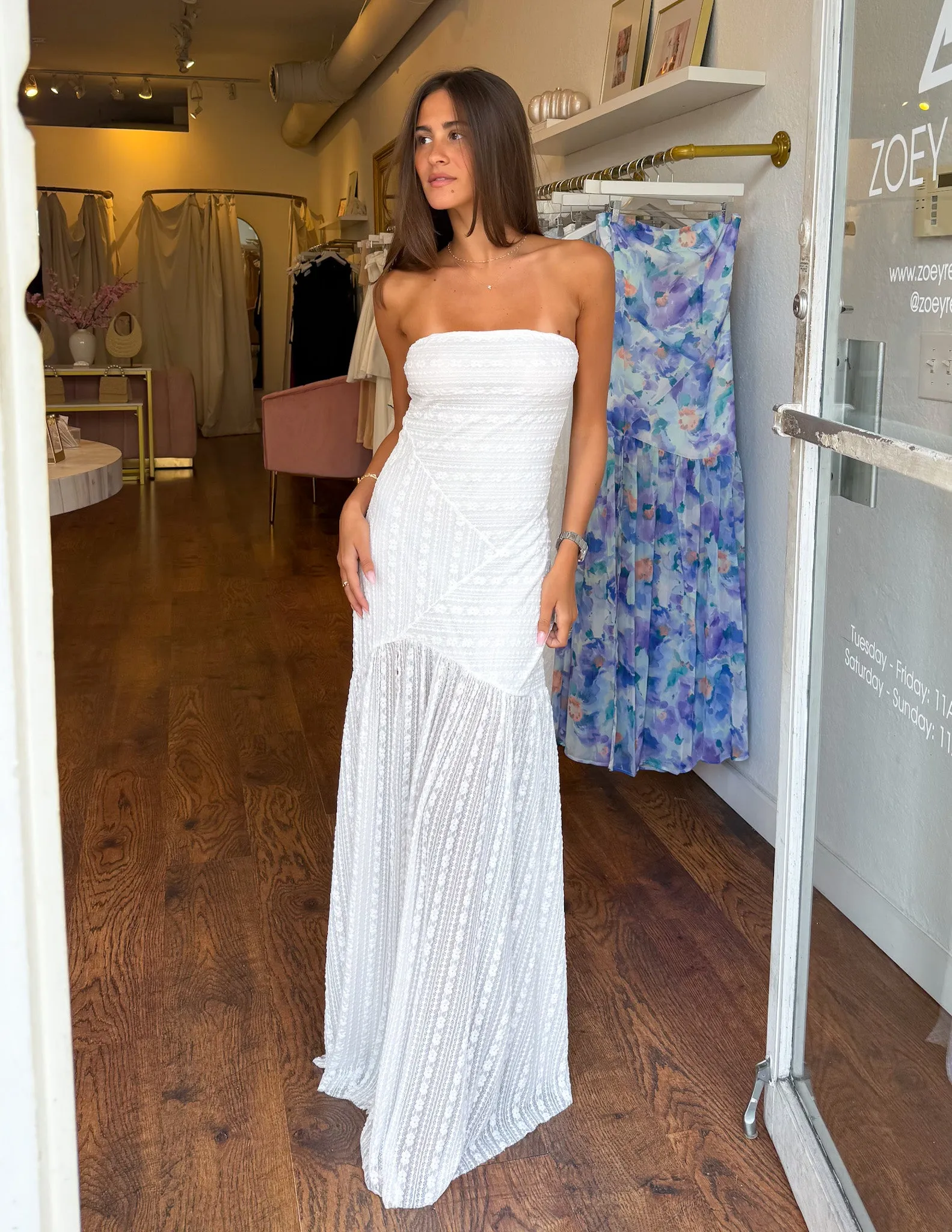 Filomena Dress- White Lace
