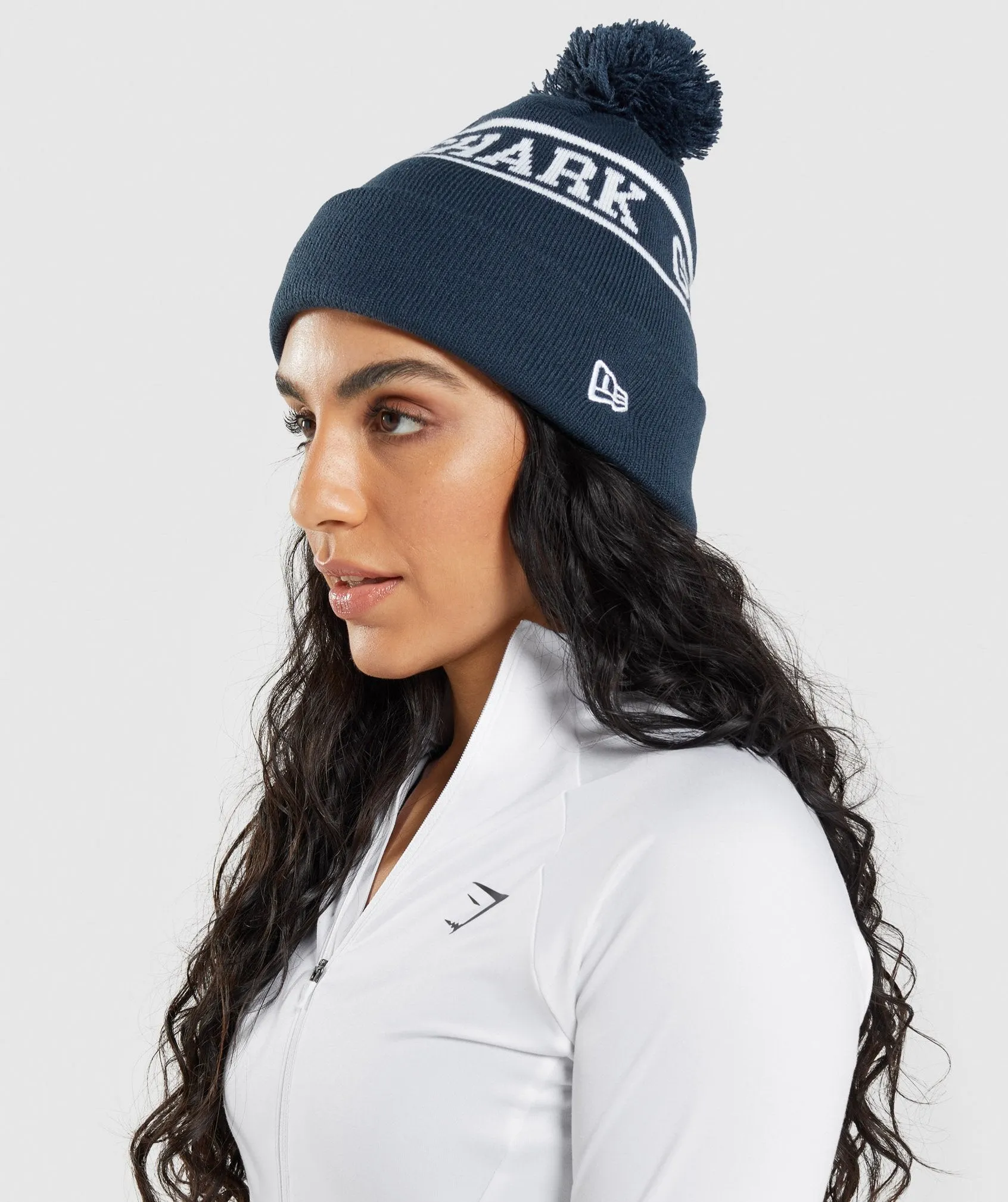 Gymshark New Era Tab Beanie - Blue