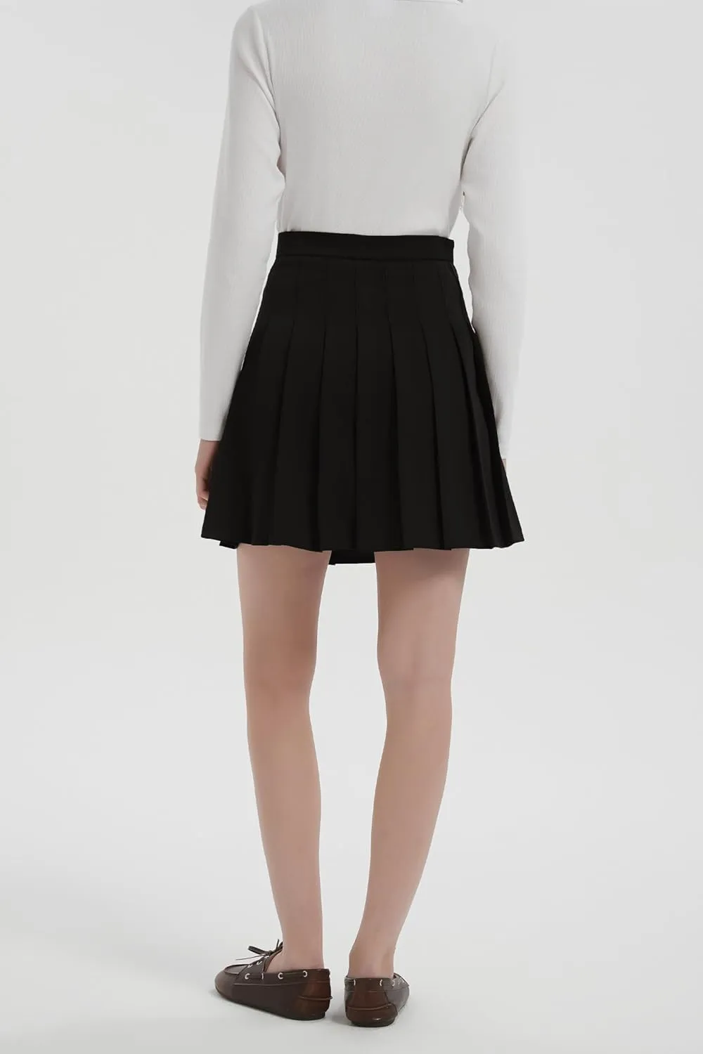 Orolay Women's High Waisted Tennis Skirts Athletic Running Golf A Line Pleated Skirt with Shorts