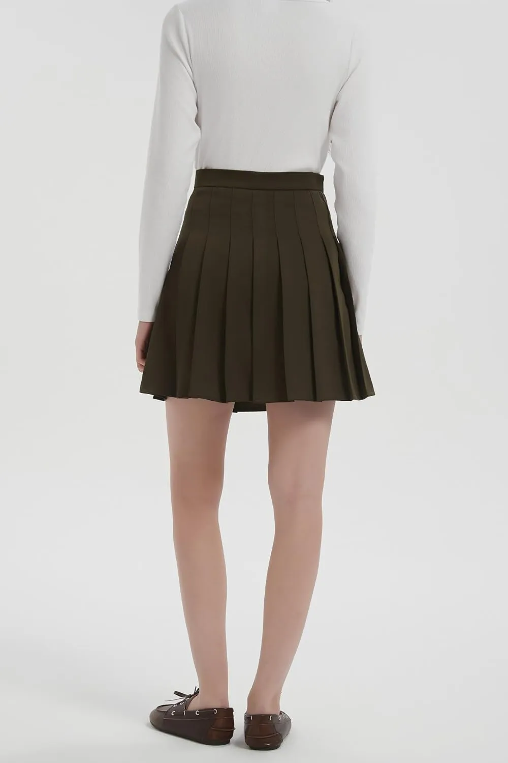 Orolay Women's High Waisted Tennis Skirts Athletic Running Golf A Line Pleated Skirt with Shorts