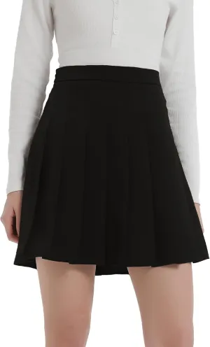 Orolay Women's High Waisted Tennis Skirts Athletic Running Golf A Line Pleated Skirt with Shorts