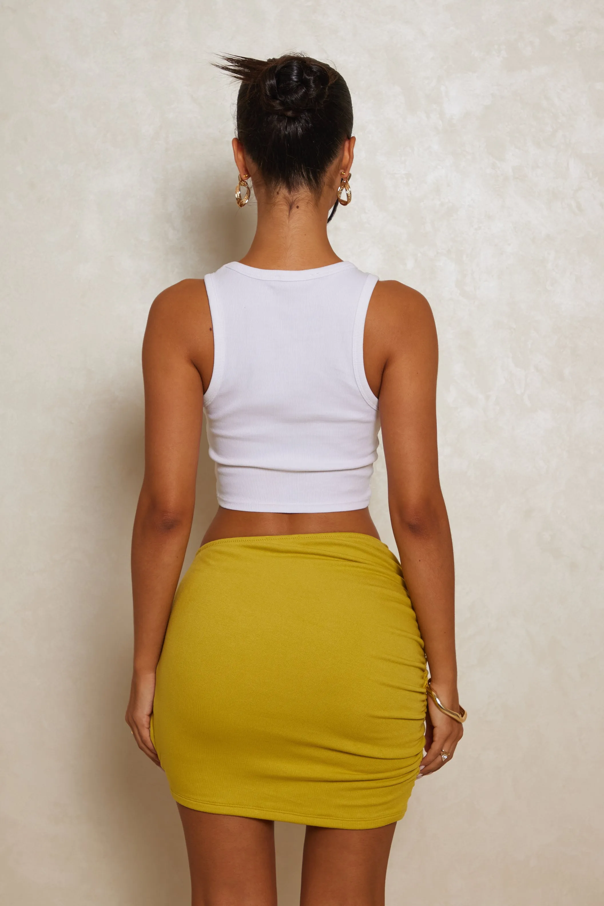 Ring detail mini skirt - Olive