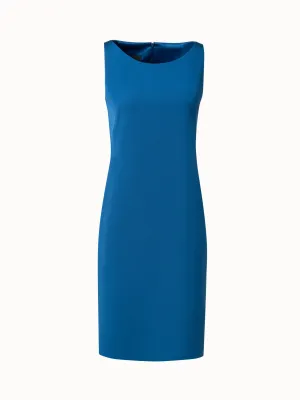 Sheath Dress in Silk Crpe Stretch