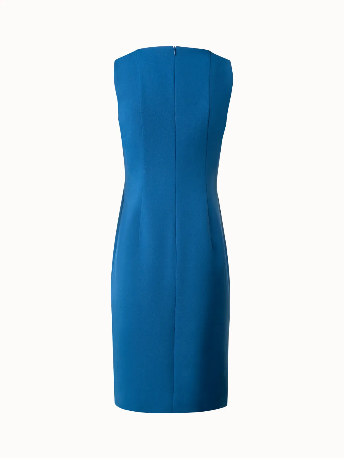 Sheath Dress in Silk Crpe Stretch