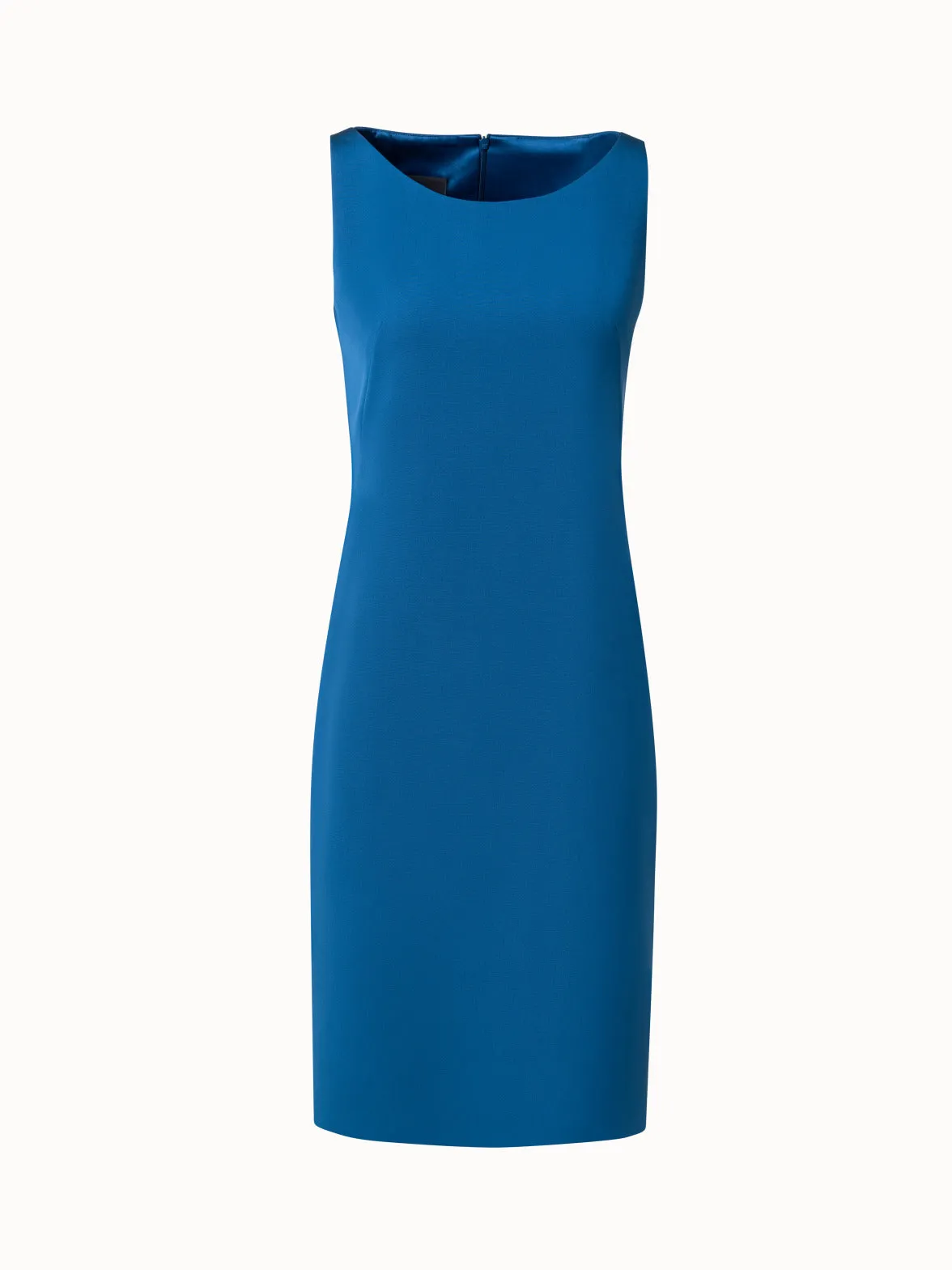 Sheath Dress in Silk Crpe Stretch