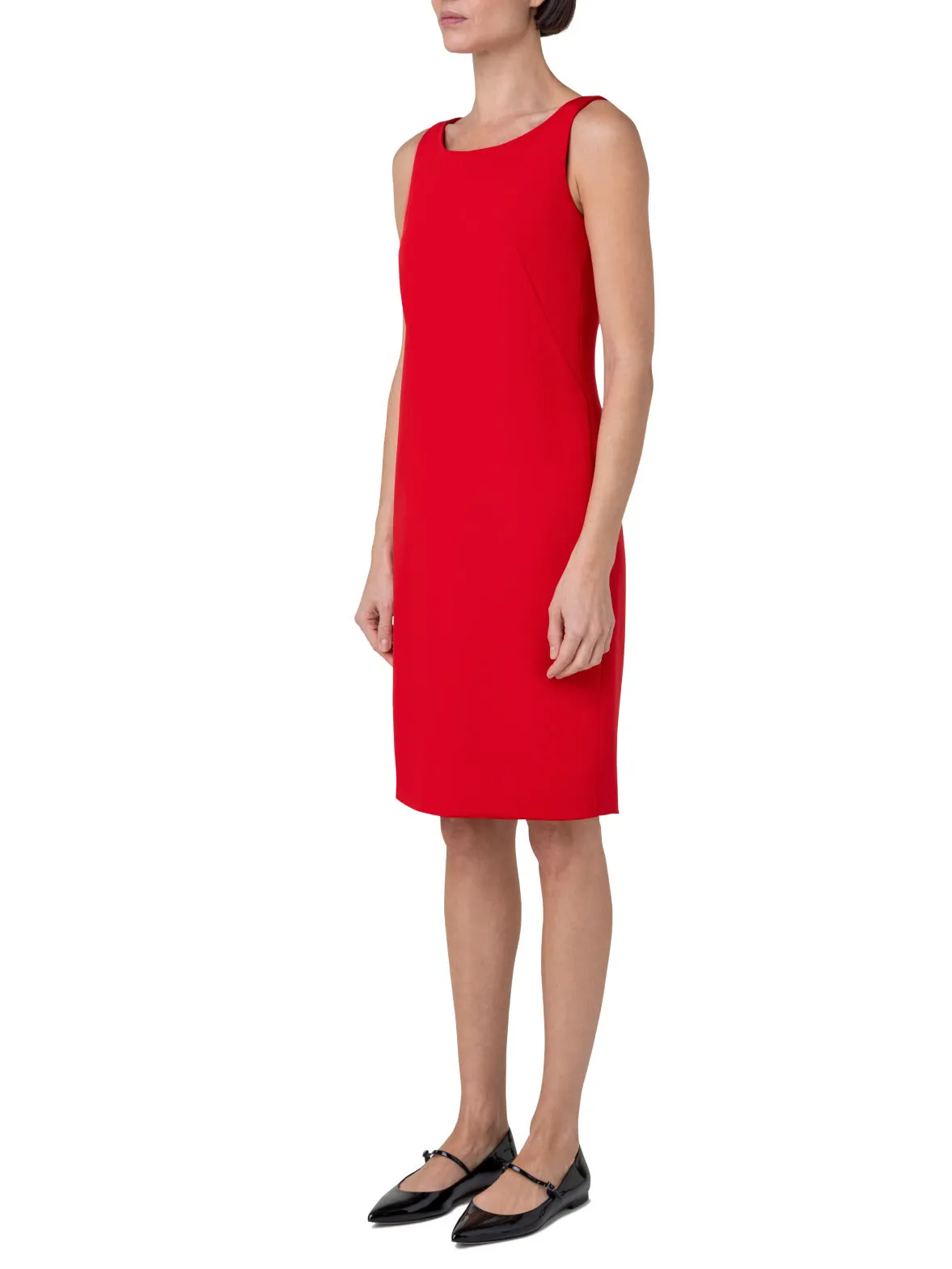 Silk Crpe Sheath Dress