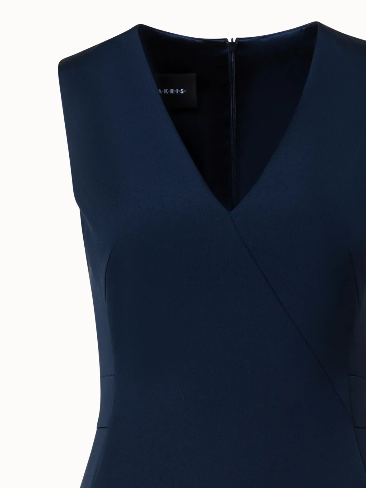 Silk Stretch Crpe Sheath Dress