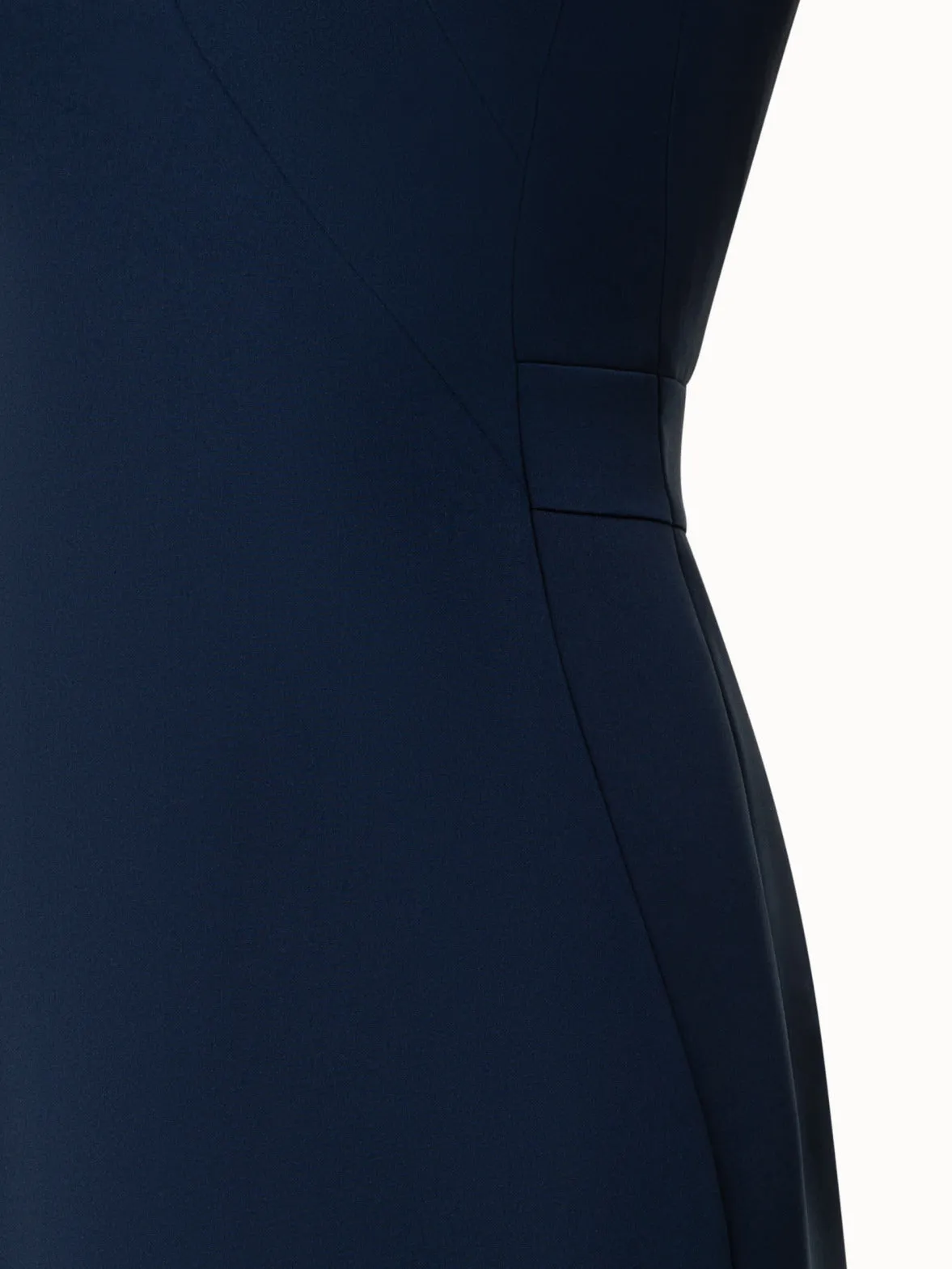 Silk Stretch Crpe Sheath Dress