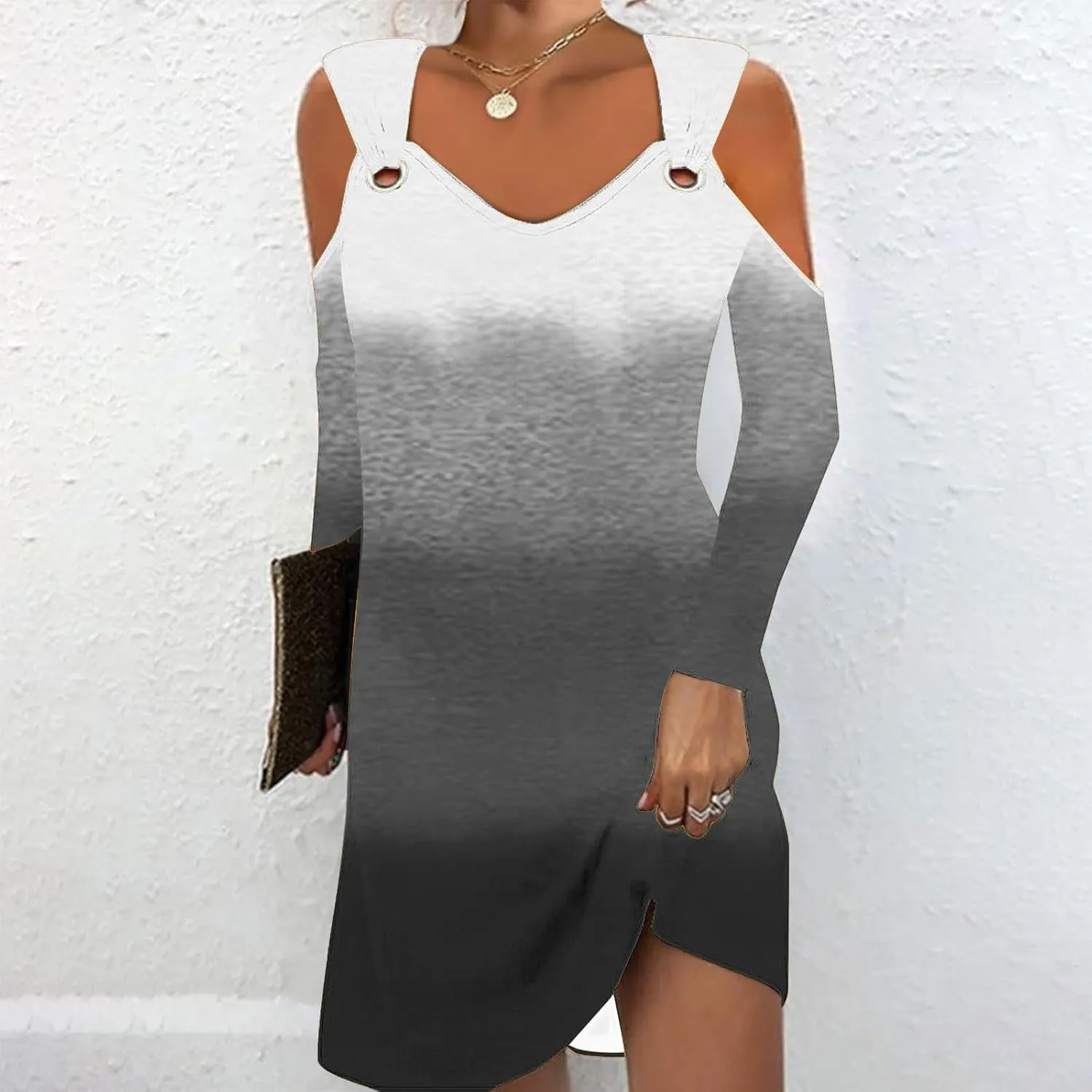 Summer Dresses for Women 2024 Sleeveless midi Dress for Women Cami Flowy Dresses Crew Neck Cold Shoulder Sundresses