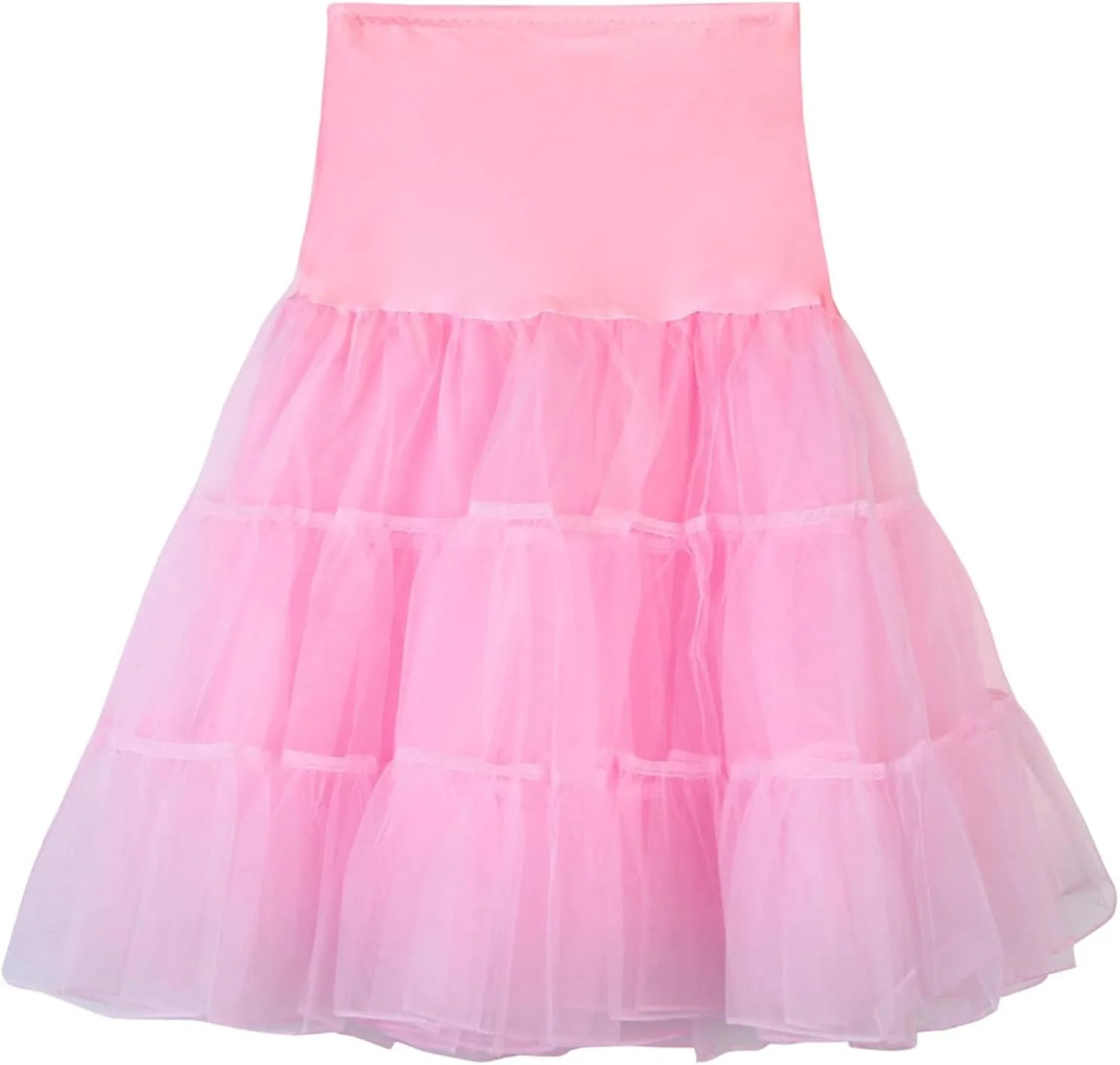 Tutu Skirts for Women Tulle Midi Knee Length Skirt Dress Adult Puffy Tutu Skirt Layered Ballet Tulle Pettiskirts