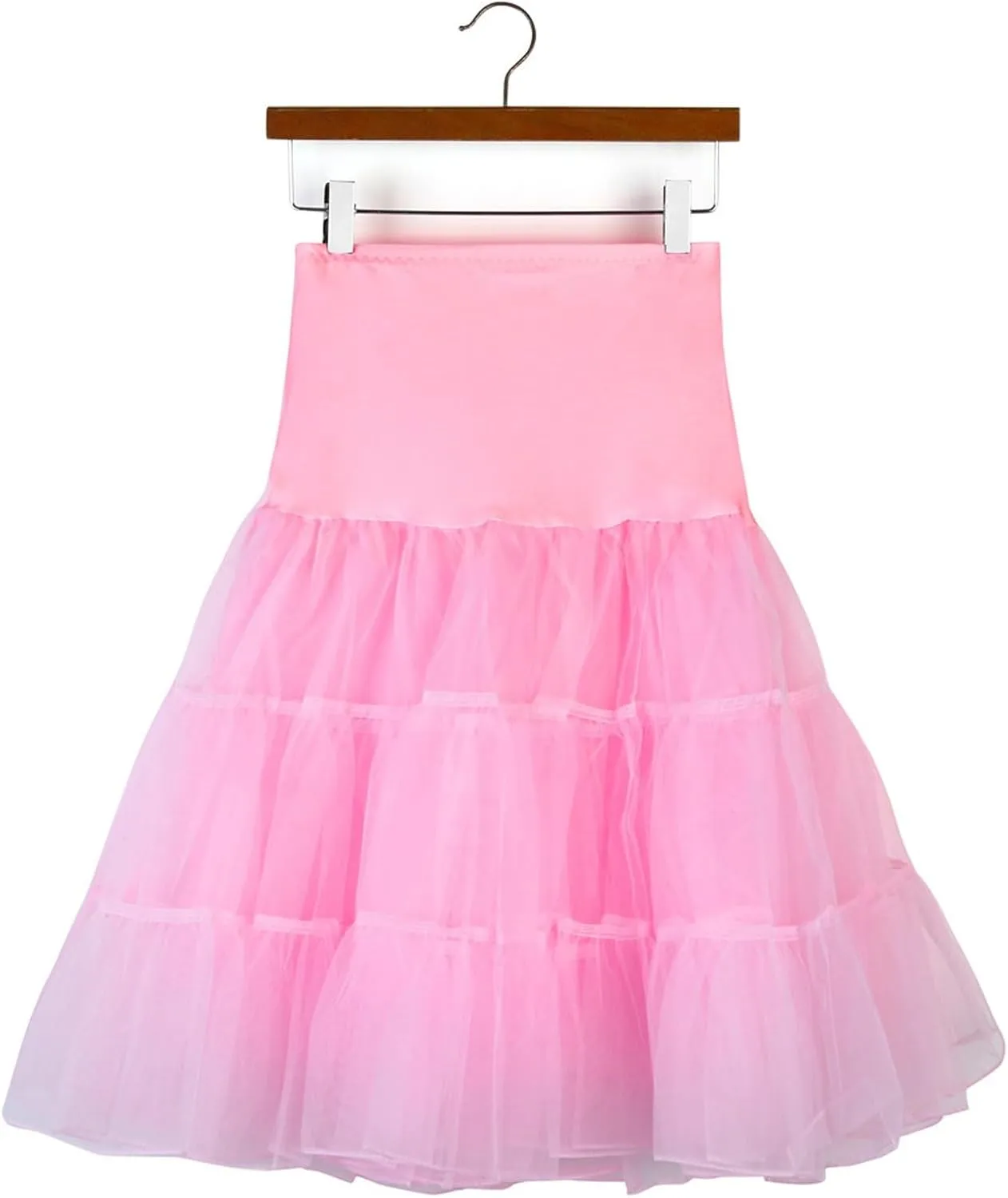 Tutu Skirts for Women Tulle Midi Knee Length Skirt Dress Adult Puffy Tutu Skirt Layered Ballet Tulle Pettiskirts