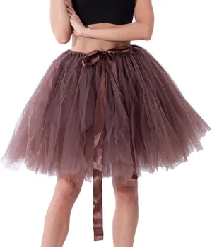 White Tulle Skirts for Women Midi Length Womens Pleated Short Skirt Adult Tutu Purple Tulle Skirt for Women Plus